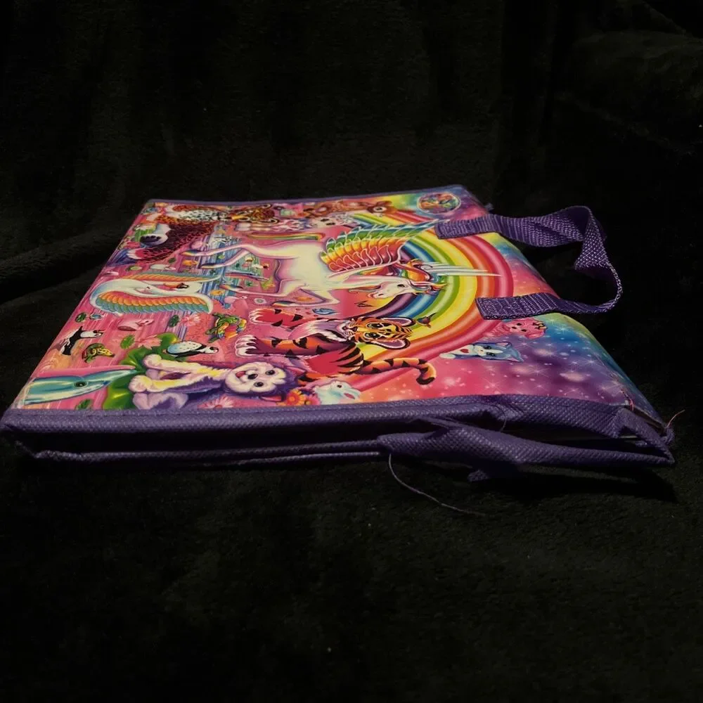 Lisa Frank Unicorn Trifold Portfolio School Binder Folder 10x13.5